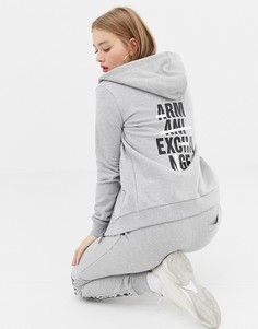 Худи с логотипом Armani Exchange - Серый