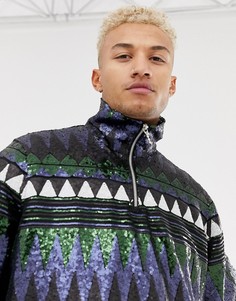 Черная ветровка с пайетками ASOS DESIGN - Черный