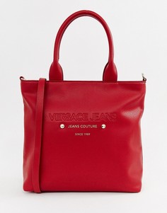 Сумка-шоппер с логотипом Versace Jeans - Красный