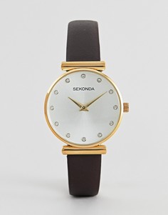 Часы с серым кожаным ремешком Sekonda 2471 - Серый
