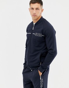 Спортивная куртка с логотипом BOSS bodywear - Темно-синий