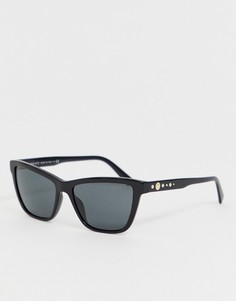 Солнцезащитные очки кошачий глаз Versace 0VE4354B - Черный