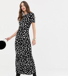 Чайное платье макси в горошек ASOS DESIGN Tall - Мульти