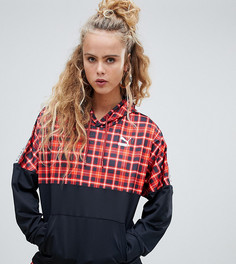 Худи красного цвета в клетку Puma - Красный
