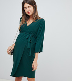 Зеленое платье-кимоно Bluebelle Maternity - Зеленый