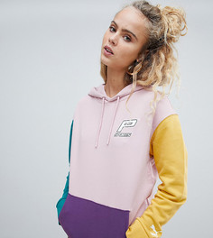 Худи в стиле колор блок из органического хлопка Puma - Черный