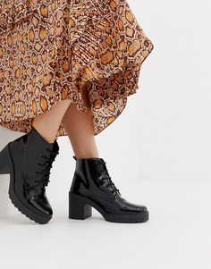 Ботинки на шнуровке ASOS DESIGN Rosa - Черный