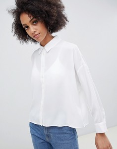 Короткая рубашка ASOS DESIGN - Белый