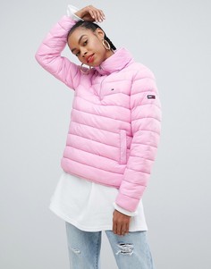 Стеганая дутая куртка через голову Tommy Jeans - Розовый