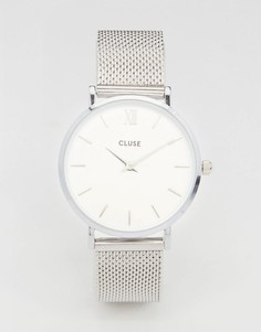 Серебристые часы CLUSE Minuit CL30009 - Серебряный