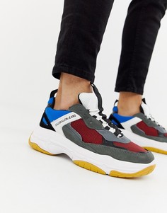 Серые кроссовки на массивной подошве Calvin Klein Marvin - Серый
