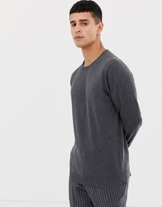 Джемпер с круглым вырезом Selected Homme - Серый