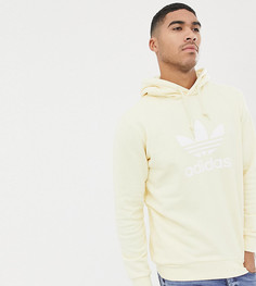 Худи желтого цвета с логотипом-трилистником adidas Originals - Бежевый