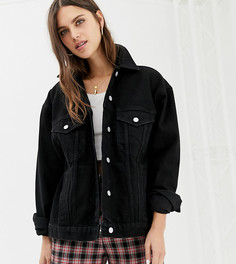 Джинсовая куртка в стиле oversize от Reclaimed Vintage Inspired - Черный