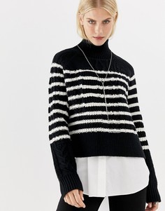 Рубашка с отворачивающимся воротником AllSaints Mari - Мульти