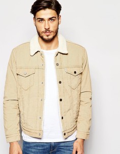Вельветовая куртка с воротником из искусственного меха Levis 3 - Бежевый Levis®