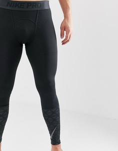 Черные леггинсы Nike Training Pro 929699-010 - Черный