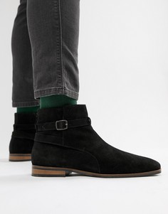 Замшевые ботинки-джодпуры на молнии KG by Kurt Geiger - Черный