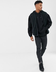 Темно-синий двусторонний жилет из искусственной цигейки ASOS DESIGN - Темно-синий