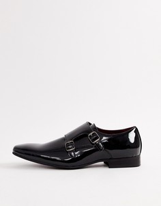 Черные лакированные монки River Island - Черный