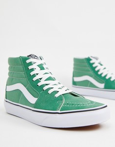 Высокие зеленые кеды Vans SK8-Hi VN0A38GEUKV1 - Зеленый