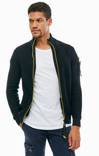 Хлопковый кардиган с яркой молнией Tom Tailor