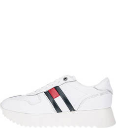 Белые кроссовки на платформе Tommy Jeans