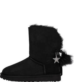 Замшевые полусапоги с декоративной отделкой Classic Charm Boot UGG Australia