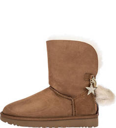 Замшевые полусапоги с декоративной отделкой Classic Charm Boot UGG Australia