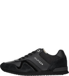 Черные кроссовки с перфорацией Tommy Hilfiger