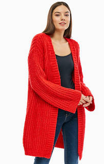 Красный кардиган крупной вязки Vero Moda