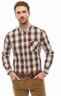 Хлопковая рубашка в клетку Mustang