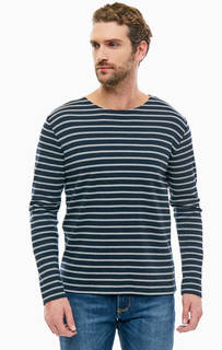 Тонкий хлопковый джемпер в полоску Mustang
