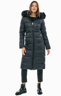 Длинный зимний пуховик с капюшоном Tommy Hilfiger