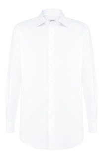Хлопковая сорочка с воротником кент Brioni
