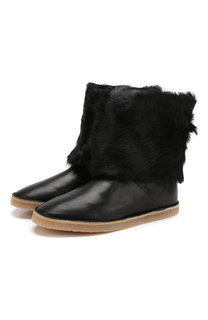 Кожаные сапоги Nata с отделкой из овчины Stuart Weitzman