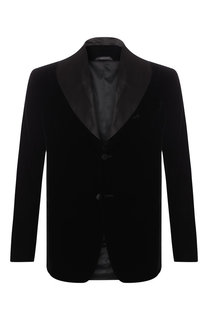 Однобортный пиджак из вискозы Giorgio Armani