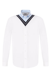 Хлопковая сорочка с воротником button down Kenzo