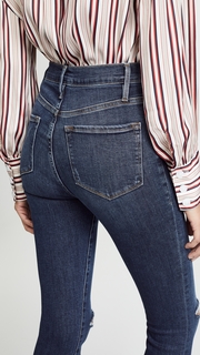FRAME Ali High Rise Skinny Cigarette Raw Jeans