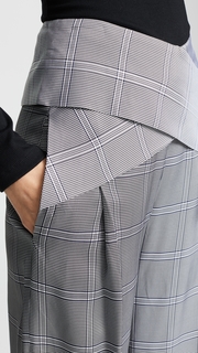 Dion Lee Wide Leg Check Pants