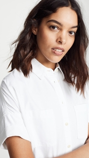Madewell White Cotton Courier Shirt