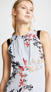 Yigal Azrouel Sleeveless Dress with Silver Bobbles