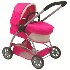 Коляска для кукол Buggy Boom "Amidea", розовая