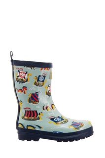 Резиновые сапоги с ладьями викингов Hatley