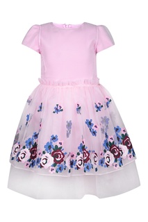 Розовое платье с вышивкой Simonetta Mini