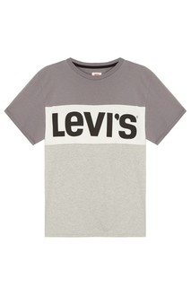 Серая футболка из хлопка с принтом Levis®