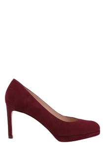 Красные замшевые туфли Beatrix Stuart Weitzman