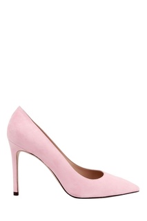 Розовые замшевые туфли Leigh 95 Stuart Weitzman