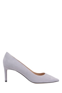 Голубые замшевые туфли Leigh 70 Stuart Weitzman