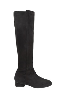 Серые сапоги на низком каблуке Eloise 30 Stuart Weitzman